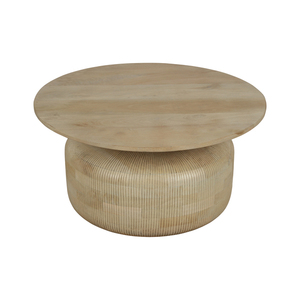 Table basse en bois rustique pour salon, table centrale d'inspiration farmhouse, construction en bois massif, élégant meuble de décoration intérieure - Product Image 1