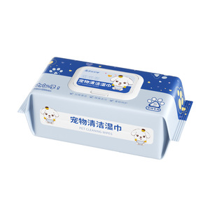 Lingettes nettoyantes pour animaux Super Factory, 80 lingettes, extra grandes, épaisses, formule douce pour chats et chiens - Product Image 5