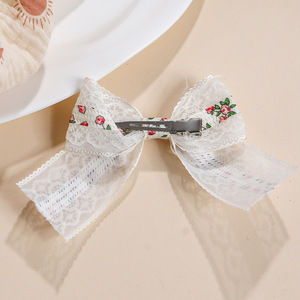 Fermaglio per capelli <span class=keywords><strong>con</strong></span> fiocco stampato a forma di fiore principessa per bambine - Product Image 6