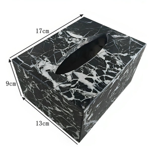 Calacatta <span class=keywords><strong>Viola</strong></span> หินอ่อนหรูหราสำหรับกล่องเนื้อเยื่อที่ใส่กระดาษหินธรรมชาติสำหรับโรงแรมห้องน้ำห้องนั่งเล่นโต๊ะเครื่องแป้งตกแต่ง - Product Image 5