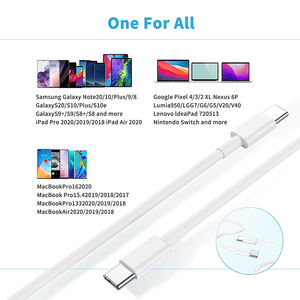 Câble de charge rapide USB C vers USB C 6FT 60W 5A Charge rapide Conducteur en cuivre pur Gaine en PVC pour téléphone portable Banque d'alimentation - Product Image 5