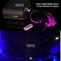 Moteur d'éclairage LED à fibre optique 150W 3000K blanc chaud, source lumineuse LED scintillante à fibre optique pour éclairage de piscine, d'étoiles et de périmètre