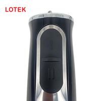 Mixeur Plongeant Électrique Multifonctionnel avec Commande par Bouton Poussoir, Lames en Acier Inoxydable, 8 Vitesses Variables