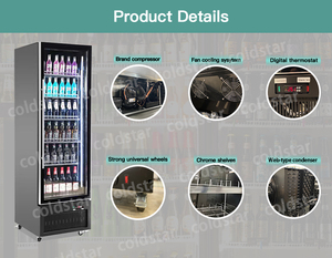 Ruibei Vertical Display Cooler 2000L Almacenamiento en frío Nevera de vidrio Show Cola Drink <span class=keywords><strong>Lg</strong></span> <span class=keywords><strong>Neveras</strong></span> Refrigerador - Product Image 3