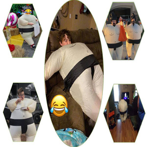 Vente en gros Costume de lutteur de sumo gonflable drôle unisexe Costume de fête de vacances pour fille Costume de graisse pour enfants inspiré d'animaux animés pour enfants - Product Image 4