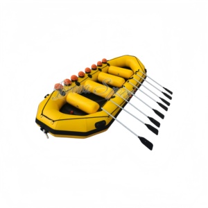 Nuevo Bote Inflable de PVC Amarillo de 480 cm para Rafting, Rescate, Deportes Acuáticos y Navegación con Motor - Product Image 6
