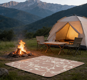 Tapis de camping extérieur écologique, portable, imperméable, résistant à l'humidité, élégant et durable pour la plage - Product Image 3