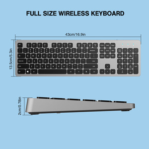 Scissor Foot Silent <strong>Keyboard</strong> 104 - <strong>Key</strong> Wireless Office <strong>Keyboard</strong> Ultra - thin Wireless <strong>Keyboard</strong> - Product Image 3
