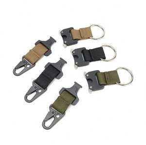 Free Sample Custom Tactical Gear Carabiner <b>Clip</b> Hanging Belt Carabiner <b>Hook</b> Nylon Webbing Buckle Strap <b>Clip</b> Belt Loop Key Holder - Product Image 2