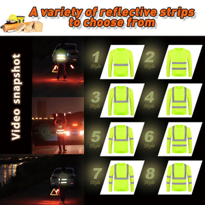 Camiseta de Seguridad Reflectante de Alta Visibilidad con Impresión Personalizada OEM, Camiseta Polo, Uniformes de Trabajo Industriales para Construcción de Carreteras - Product Image 3
