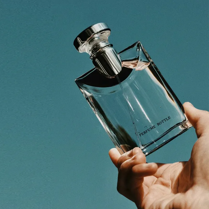 Bán Hot rỗng Glass Parfum chai Gói 30ml 50ml 100ml chai nước hoa thủy tinh với nắp nhôm