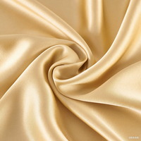 Tissu 100% Soie de Mûrier 19 Momme Charmeuse Tissé Uni pour Vêtements de Filles, Literie, Taies d'Oreiller, Robes en Soie 114CM de Largeur pour Garçons
