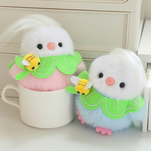 Little Fat <span class=keywords><strong>Choo</strong></span> Bird Juguete de peluche Oso de Pascua Mochila Colgante Malla de relleno de algodón PP para aliviar el estrés Muñeca decorativa - Product Image 6