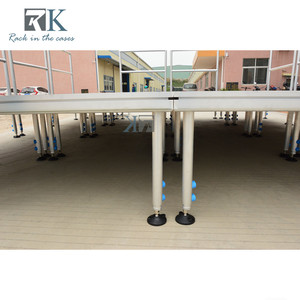 4ft*8ft <b>Platform</b> Stage Modular Safety with Guardrails Aluminum Stage - Product Image 5