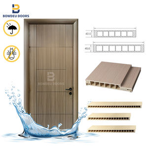 2025 2025 nuovo stile bianco Primer in legno Doros esterno invisibile casa Prehung interno impermeabile porta Wpc - Product Image 2