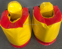 Bottes de Football Géantes Gonflables en PVC pour Enfants et Adultes, Jeu de Sport Ludique en Plein Air pour le Renforcement d'Équipe