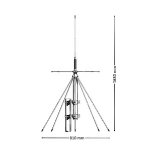 Antenne Discone à large bande 25-1300 MHz ou 25-3000 MHz D130 D3000N pour antenne de station de base de scanner - Product Image 2