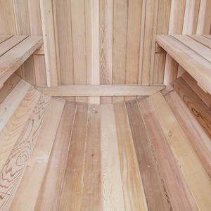 Cedar 1800*2400MM Barril Sauna con porche para saunas al aire libre Vapasauna Fabricante directo Alta calidad Clear Grade Red 40 Hotel - Product Image 6