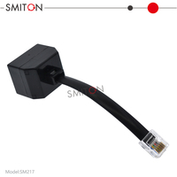 Adaptateur de couplage téléphonique RJ12 mâle vers 6P6C 2 femelles, séparateur de prise téléphonique pour ligne fixe et fax