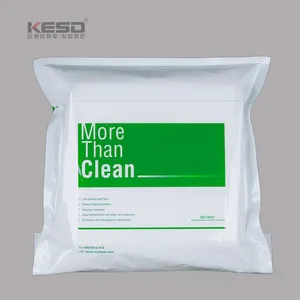 Free Sample Industrial Cleaning Cloth Dustless Antistatic Disposable 6 X 6inch 10 Class 230 gsm Microfiber Cleanroom Wipers