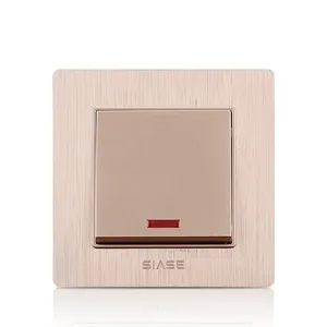 2019 Hot SIASE British Standard gold 20A wall switch for water heater