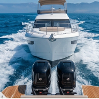Prix Usine Yacht Flybridge 33 pieds Double Moteur 300 CV Yamaha FRP Cabin Cruiser MOQ 1 Unité Certifié CCS CE Meilleur 360