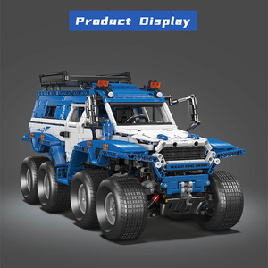 Mould <span class=keywords><strong>King</strong></span> 13089E Technologie Kits de voitures de course et ingénierie Jouet <span class=keywords><strong>Shaman</strong></span> 8x8 ATV Bleu Blocs de construction Sports Cadeaux de Noël - Product Image 3