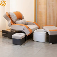 Canapé de massage électrique réglable moderne en métal avec lit intégré pour bain et sauna pour thérapie des pieds