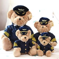 Capitaine ours en peluche peluche canapé noeud papillon câlin grand Couple uniforme de mariage ours en peluche peluche ours en peluche poupée pour enfants cadeau