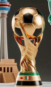 KB HC-200427 2026 World Football <b>Cup</b> Plastic Eco-Friendly Die-Cut Engraved Casting Sports Events Welcome Gift <b>Trophy</b> Plaques - Product Image 3