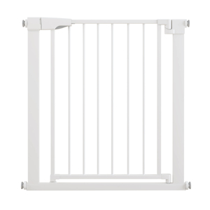 Barrière de sécurité rétractable blanche pour bébés et animaux de compagnie, extra large, double serrure, en acier, <span class=keywords><strong>porte</strong></span> de parc pour bébé, nouveauté - Product Image 1