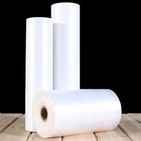 Rouleaux de sacs transparents personnalisés à trois soudures en PE/HDPE de qualité alimentaire pour supermarchés, légumes, riz et stockage à sec domestique
