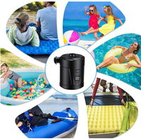 Dernière Pompe à Air Portable Type C Rechargeable avec Batterie au Lithium 5200mAh, Écran LCD en Plastique, pour Coussin Gonflable et Accessoires de Camping