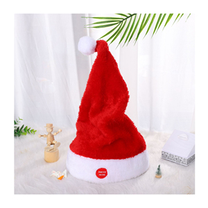 Chapeau de Père Noël électrique à bascule Casquette de Noël musicale Chapeau de Noël dansant - Product Image 1