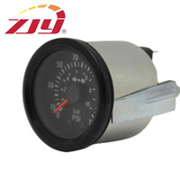 Kualitas Tinggi 1/8 Npt Alat Pengukur Tekanan Cairan 0-150Psi 0-10 Bar Pointer Minyak Tekan Meter
