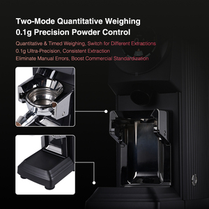 Moulin à café électronique commercial noir à double mode de pesage quantitatif, directement de l'usine - Product Image 5