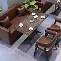 Ensemble de salle à manger de style industriel rétro pour pub restaurant canapé table de bar chaise canapé stand hôtel restaurant meubles chaises tables