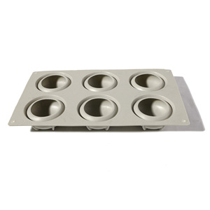 6 Cavity Round Flat Mousse Cake <b>Silicone</b> Mold <b>Baking</b> Chocolate Dessert Mold DIY Soap Mold Light Gray Oven Safe Commercial Use - Product Image 4
