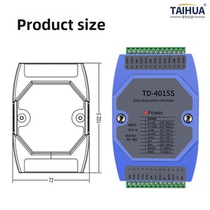 Thermische weerstand Temperatuurverwervingsmodule RS485 Modbus <span class=keywords><strong>RTU</strong></span> <span class=keywords><strong>PT100</strong></span> Ingang 8 kanalen Hoge nauwkeurigheid 3000V Isolatie TD-4015S - Product Image 6