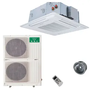 Aire acondicionado central de 60000 BTU, casete de techo de 5 toneladas y 7 HP, tipo comercial CE, habitación grande, frío y calor, buen precio, VRF VRV