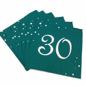 Serviettes de table à thème dinosaures en pâte de bois vierge écologique, 2 plis, 4 volets, pour sacs de fête - Product Image 3