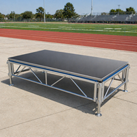 Plataforma de Escenario de Aleación de Aluminio, Personalizable de Fábrica, Impermeable para Exteriores, Estructura de Escenario Móvil para Conciertos