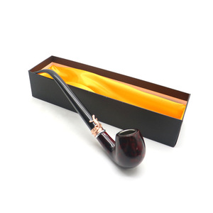 All'ingrosso negozio di fumo forniture di tabacco pipa in legno con scatola regalo in resina per fumare pipa - Product Image 1