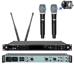 Micrófono Inalámbrico Digital AD4D-<span class=keywords><strong>Pro</strong></span> <span class=keywords><strong>2</strong></span> de Doble Canal, 500 MHz, 900 MHz, UHF, Diversidad Real, Micrófono Inalámbrico de Metal para Actuaciones - Product Image 5