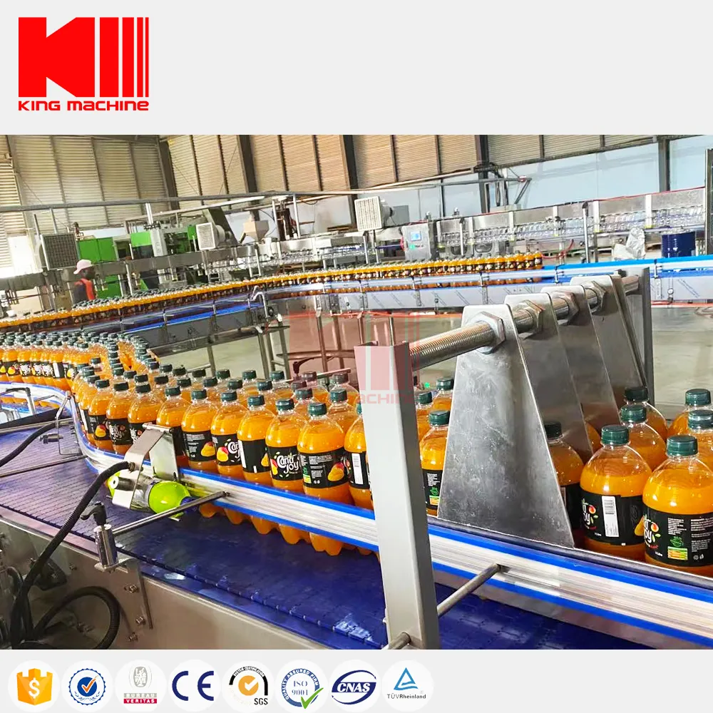 خط إنتاج صغير أوتوماتيكي بالكامل لصنع مشروب التفاح والبرتقال بشهادة CE