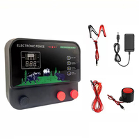 Électrificateur de clôture électrique 10 km, 4 Joules, avec écran LCD et système de sirène pour grands ranchs et éléphants, sortie 15KV