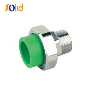 Unión de adaptador macho <span class=keywords><strong>PPR</strong></span> de insertos de latón para conectar tubería <span class=keywords><strong>PPR</strong></span> - Product Image 2