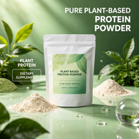 Poudre de protéines végétales de haute qualité, naturelle, pour le soutien nutritionnel des adultes, certifiée Halal, en vrac
