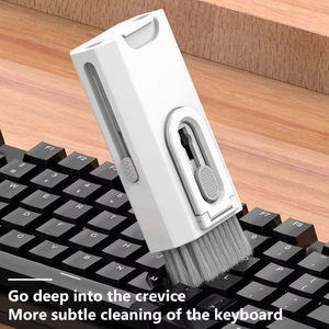 Kit de nettoyage 8 en 1 pour clavier d'ordinateur, ensemble de brosses de nettoyage, stylo de nettoyage pour écouteurs, outils de nettoyage pour écouteurs, extracteur de touches - Product Image 4