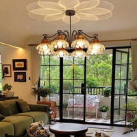 Vente en gros de lampes suspendues, abat-jour en forme de fleurs, lustres, lampes pendantes pour la décoration de la maison, salon, chambre, hôtel, restaurant, bar